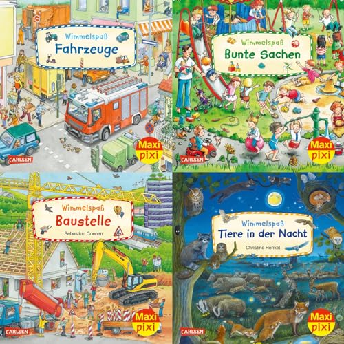 Maxi-Pixi-4er-Set 105: Wimmelbilder 8 (4x1 Exemplar): 4 Minibücher für Kinder ab 3 Jahren (105)